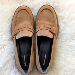 Reformation chunky loafer, almost new!